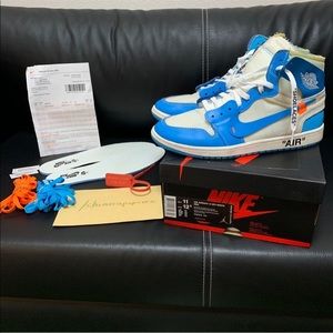 OFF WHITE x AIR JORDAN 1 RETRO HIGH OG UNC 2018
